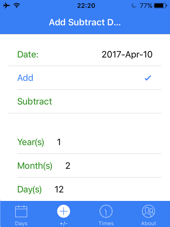 Screenshot #6 pour Day Calculator Elite