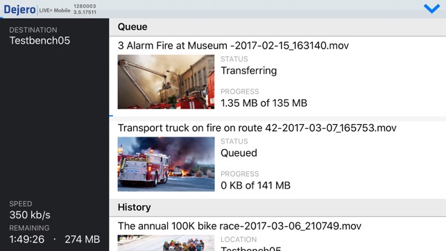 Dejero LIVE+ Mobile App(圖4)-速報App