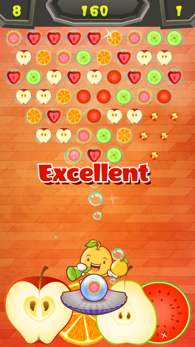 Bubble Shooter Candy Fruit Pop iPhone screenshot