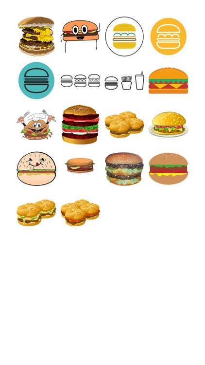 Hamburger Two Sticker Pack