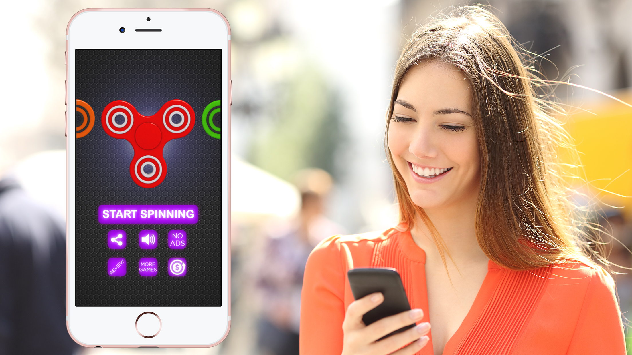 Fidget Spinner Wheel Toy - Best Stress Relief Game screenshot 3