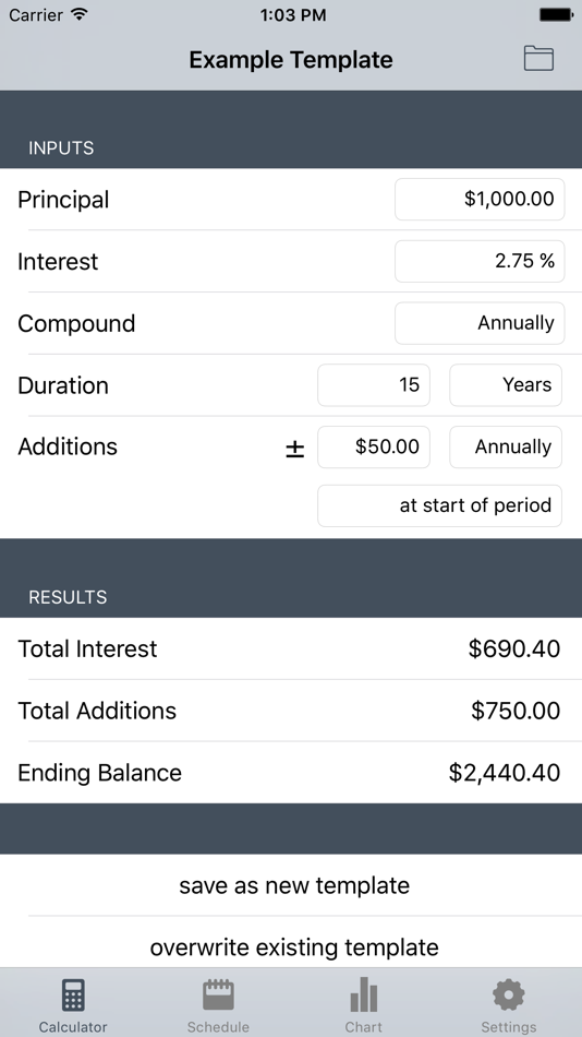 Cic - Compound Interest Calculator - 2.0 - (iOS)