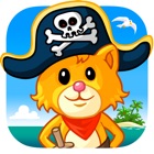 Piratas rompecabezas y colorear - para niños icon