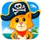 Combine classic children's puzzles and coloring book with high-quality pirate adventure graphics and illustrations