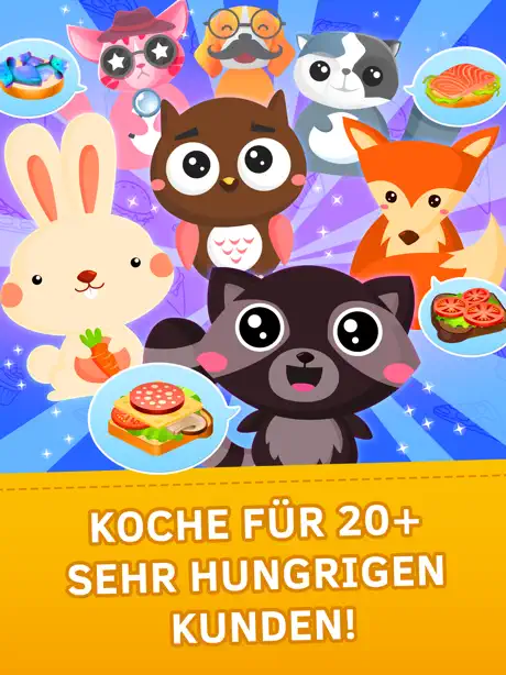 Mein Burger Zoo Restaurant. Kochspiel