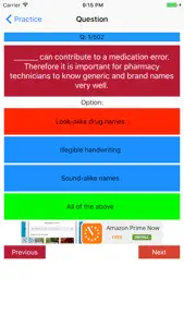 PTCB - Pharmacy Tech Exam Preparation screenshot #3 for iPhone