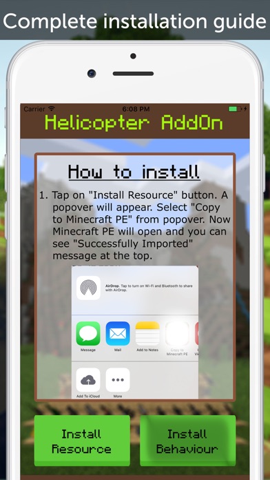 Helicopter AddOn for MCPEのおすすめ画像1