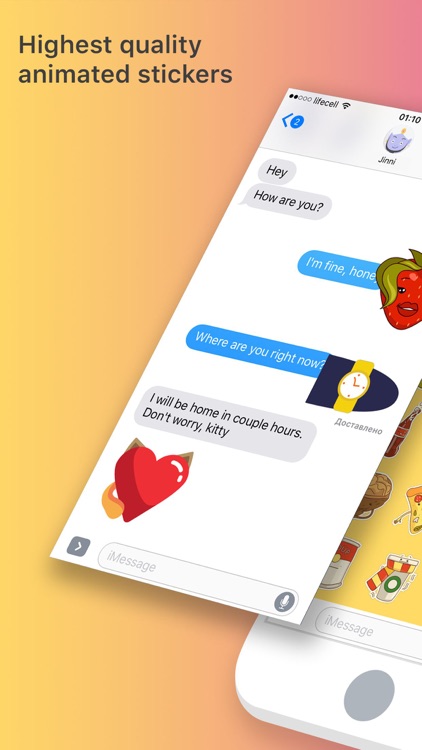 Food Stickers by MoJinni (HQ Animated Fruit & Veg) screenshot-0