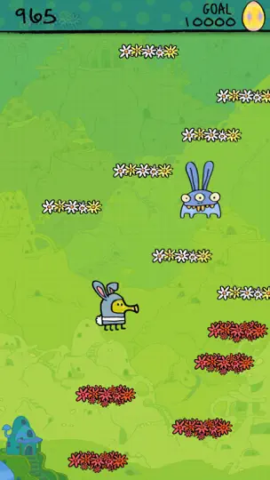Screenshot von Doodle Jump Easter Special auf dem iPhone 3