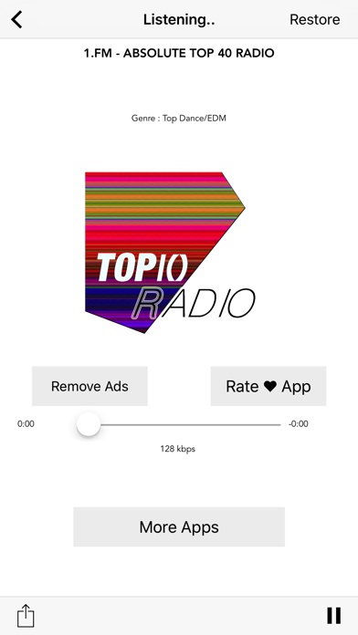 Screenshot #3 pour Top 10 Radio:Online Internet FM LIVE stations Free