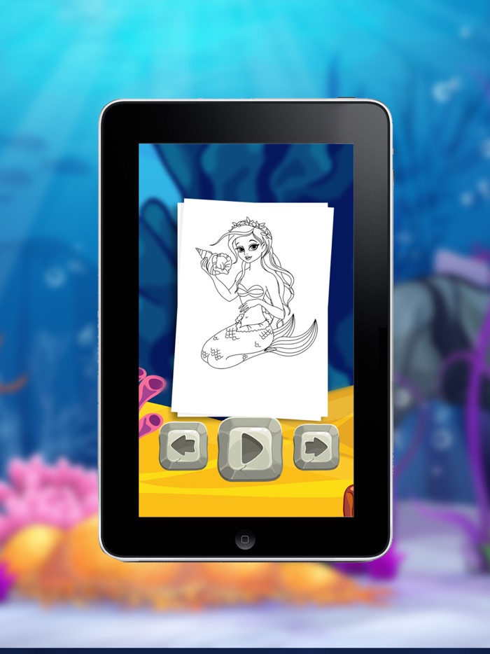 Mermaid Princess Coloring Book