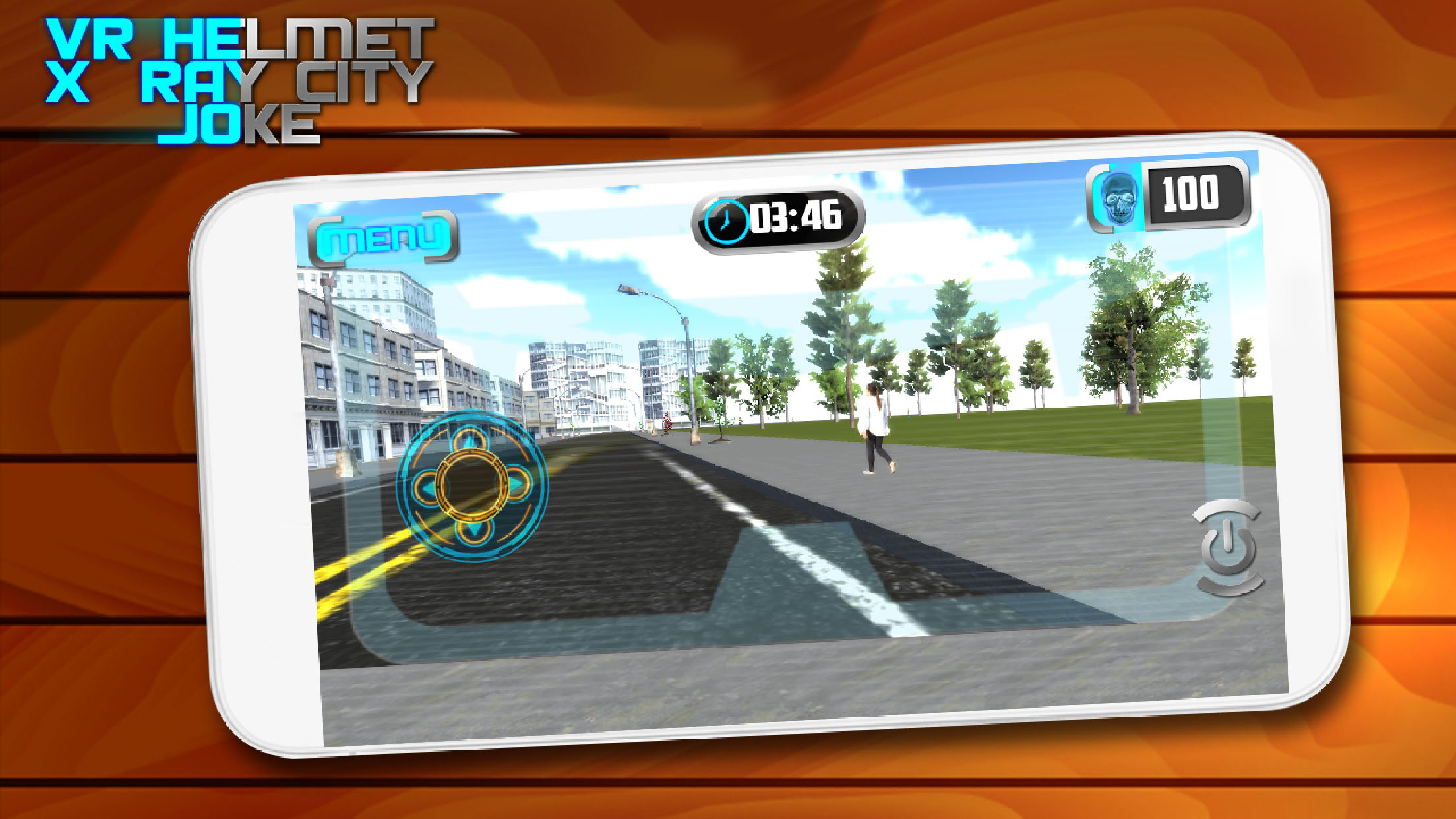 VR Helmet X-ray City Joke