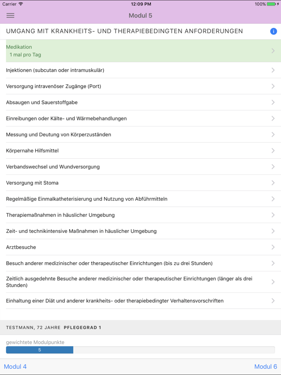 Screenshot #6 pour Pflegegradrechner