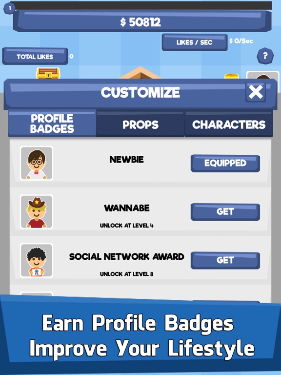 Social Tycoon - Idle Clicker iPad screenshot 5 - Games app