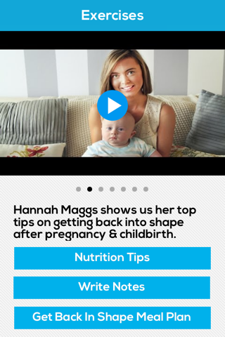 Post-Pregnancy Workouts - Diet & Exercise for Mom screenshot 3