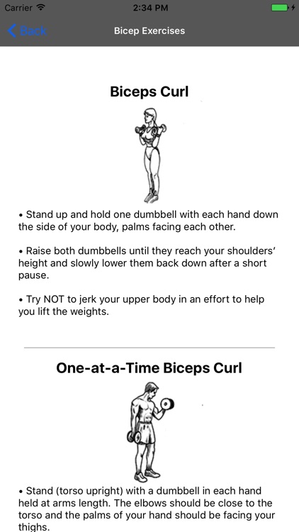 Dumbbell Exercises Light screenshot-3