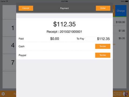 Mezzofy CASHIER iPad screenshot 4 - Business app