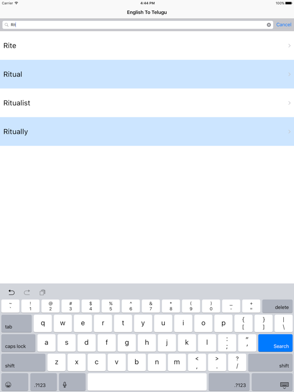 Screenshot #5 pour English  Telugu Dictionary