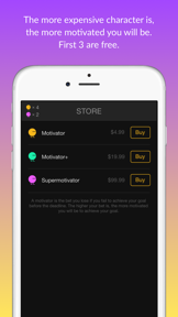 Motivator — habits tracker & life goals motivation screenshot