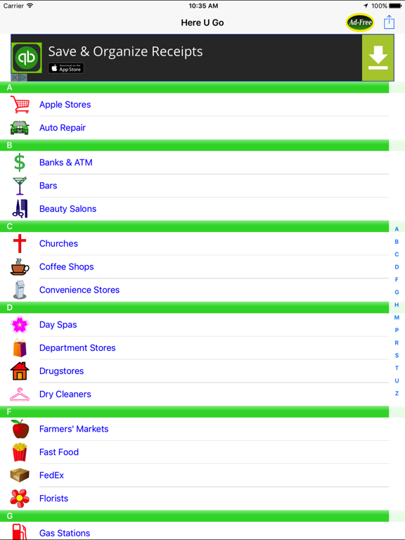 Screenshot #4 pour Here U Go! Local Places Finder & Business Locator