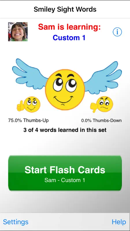 Smiley Sight Words screenshot 1 of 5