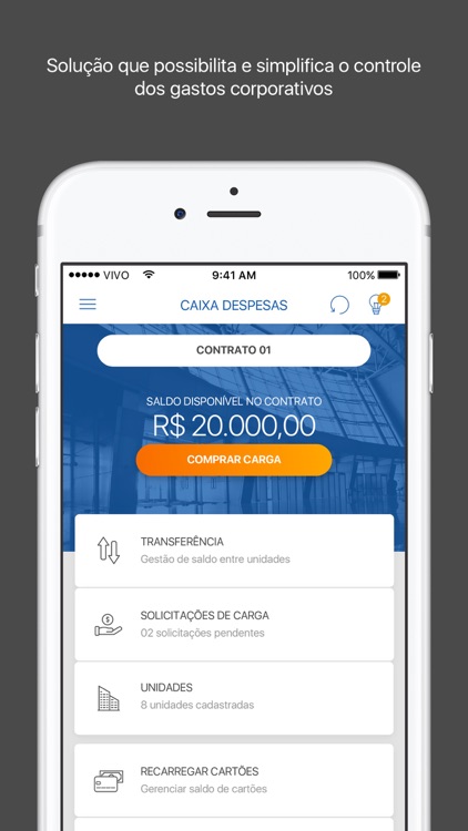 Caixa Gestão de Despesas Gestor