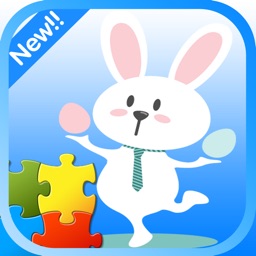 Belle puzzle de lapin de Pâques pour les enfants