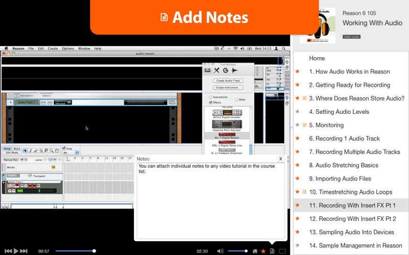 Course for Reason 6 - Working With Audio thumbnail 3