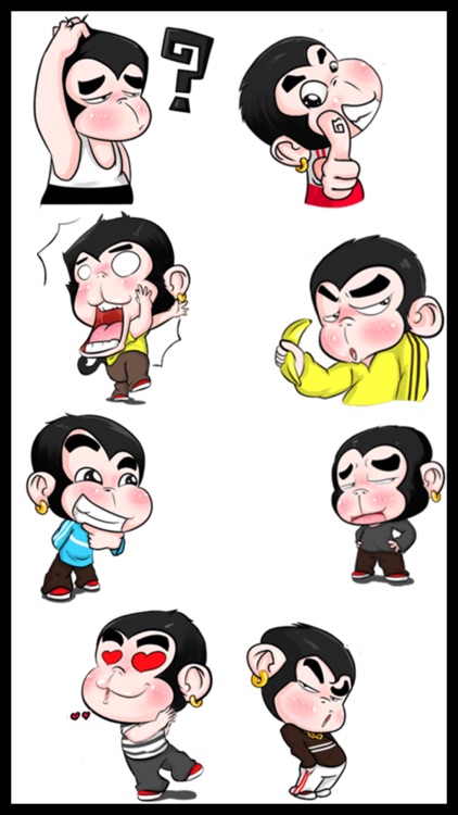 Wonderful Monkey Stickers