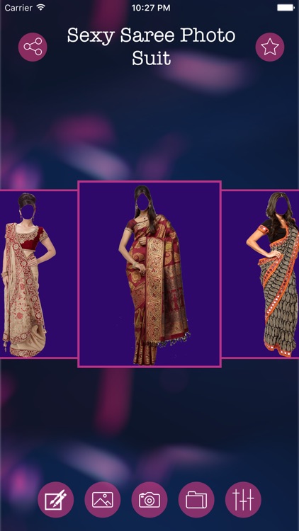 Sexy Saree Photo Suit