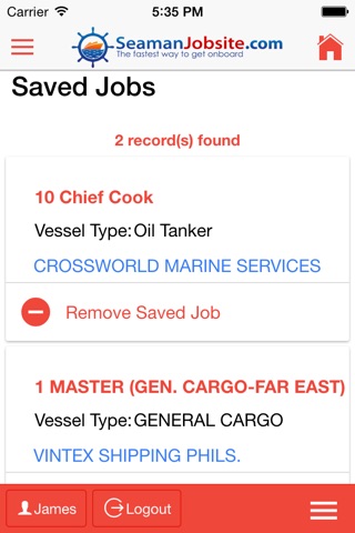 SeamanJobsite screenshot 3