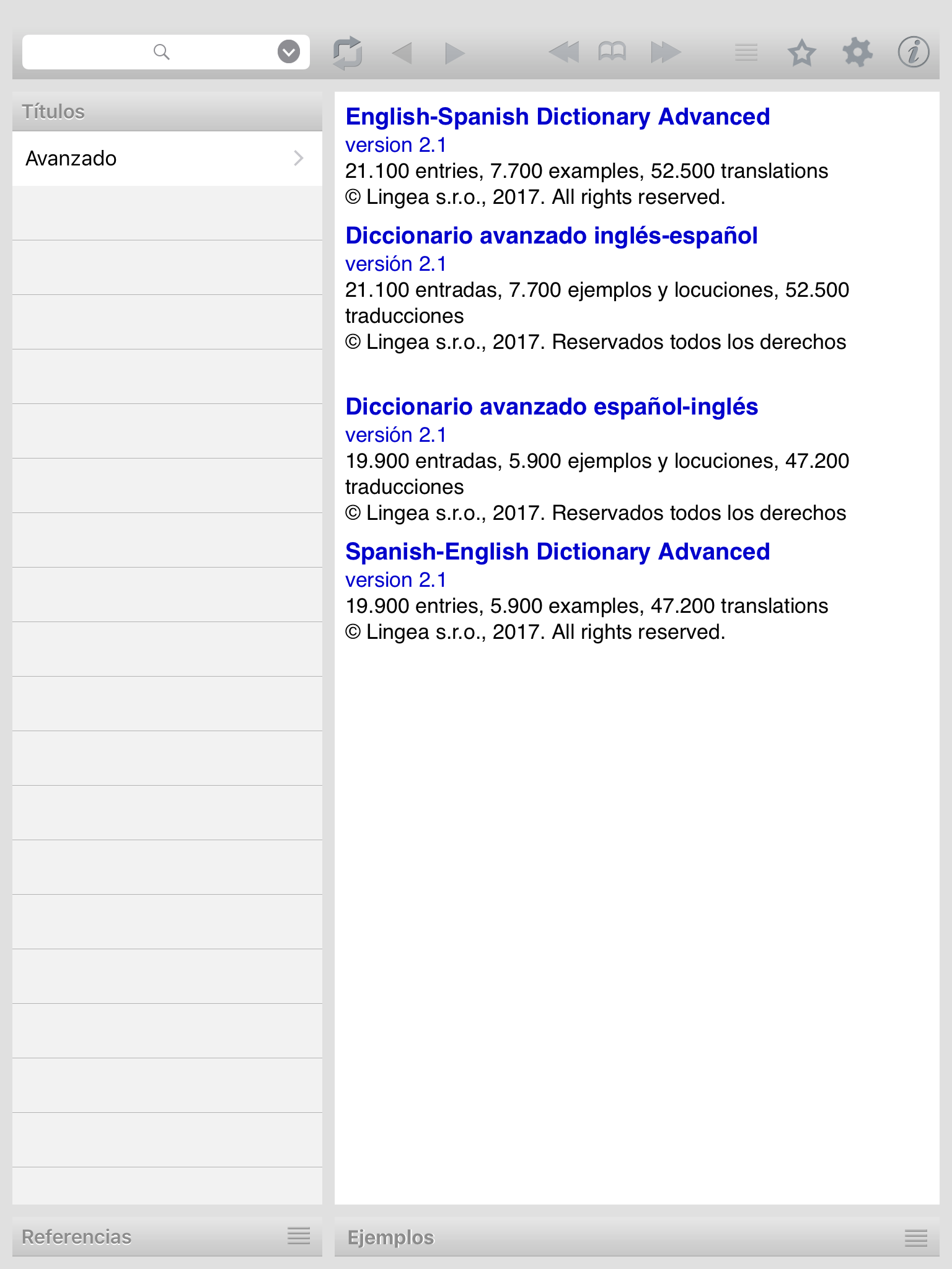 Lingea English-Spanish Advanced Dictionary