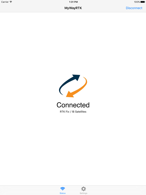 MyWayRTK NTRIP iPad screenshot 1 - Navigation app