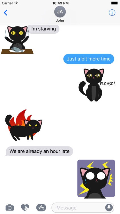 Animated BLACk CAt Stickers screenshot-4