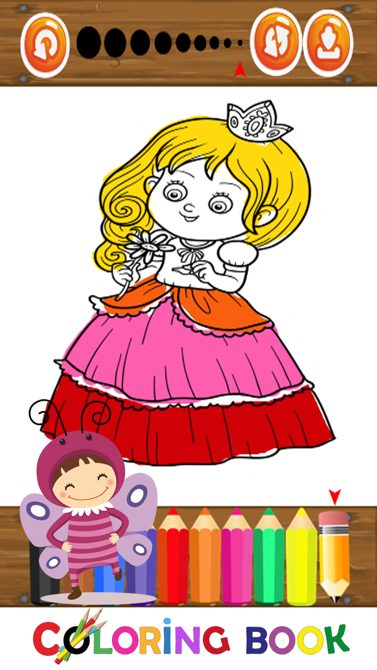Princessfairy and Mermaid Coloring Marker For Girl