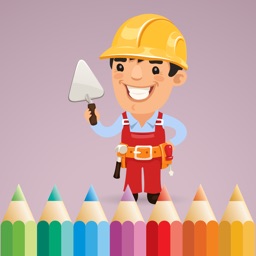 Livre à colorier de Professions pour les enfants