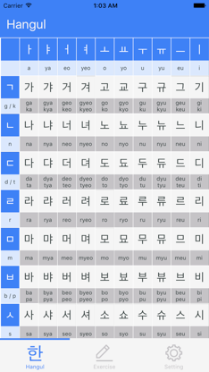 Hangul - Alphabet of Korean screenshot 1