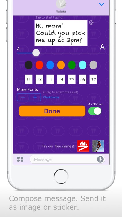 Wordy Extension: A Messages Extension