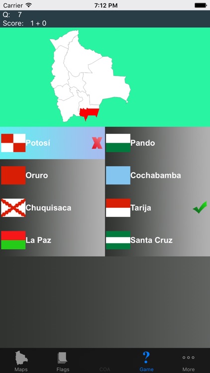 Bolivia State Maps and Flags
