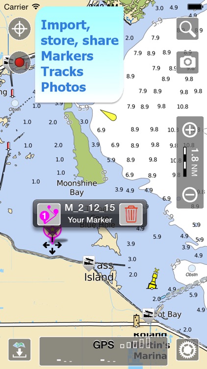 Aqua Map Florida FL Lakes HD - GPS Nautical Charts screenshot-3