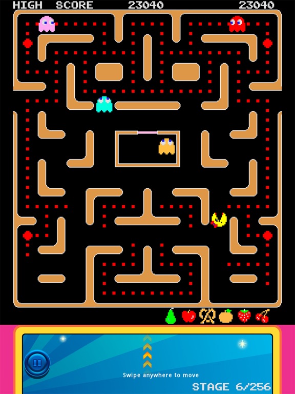 Screenshot from Ms. PAC-MAN for iPAD Lite
