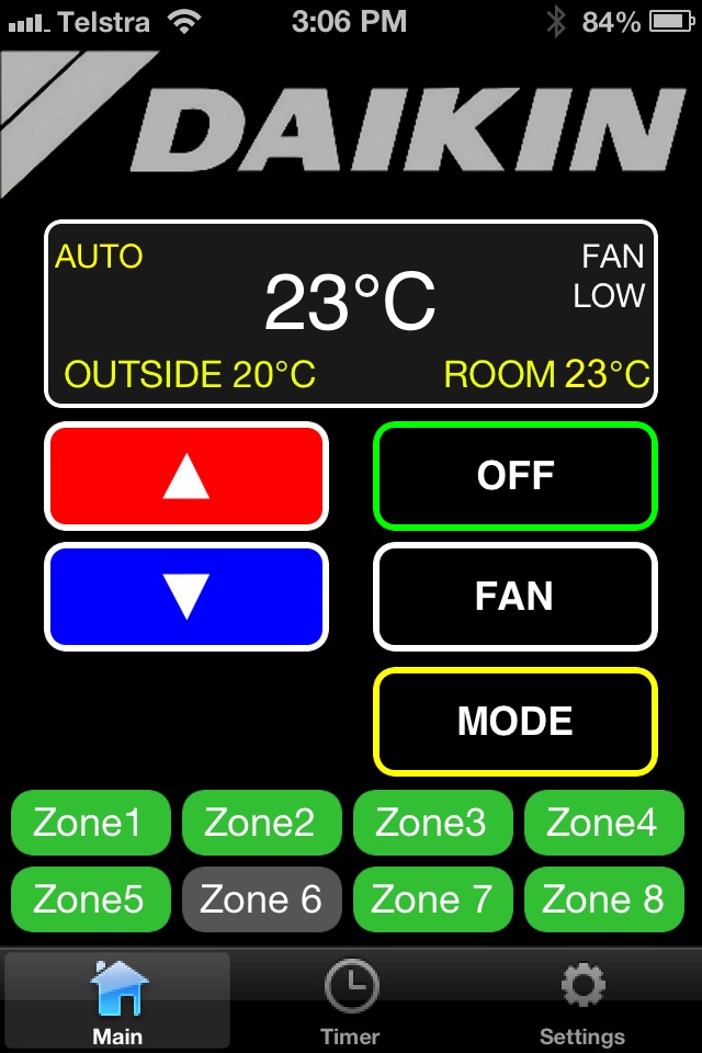 Daikin SKYFi screenshot 2