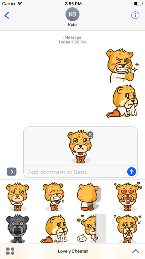 Lovely Cheetah - Stickers - Emoji - Emoticons(圖1)-速報App