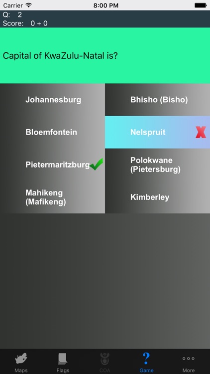 South Africa State Maps and Capitals
