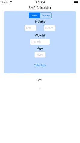 Game screenshot BMR Calculator - Basal Metabolic Rate Calc Resting hack