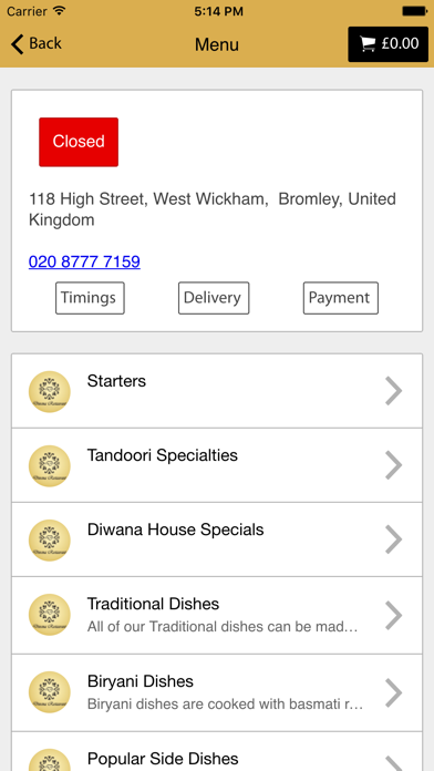 Screenshot #2 pour Diwana Restaurant