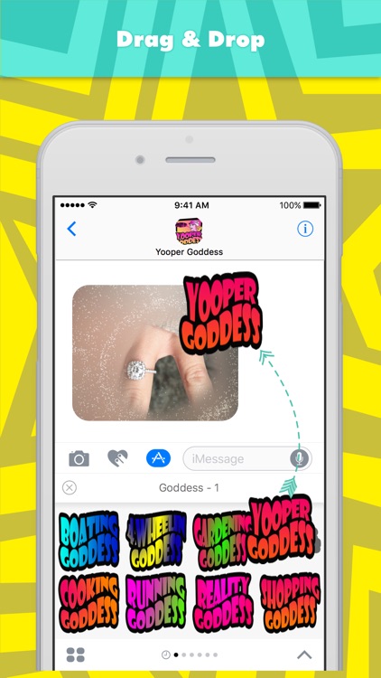 Goddess - 1 stickers by Yooper Goddess