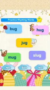 Easy Kindergarten Rhyming Words List With Examples screenshot #2 for iPhone