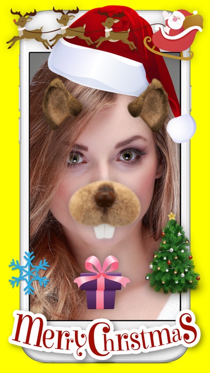 Yellow Face - Funny Camera Effects Filters Snow