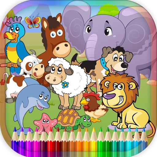 Animal Coloring Book For Children Game iPhone App